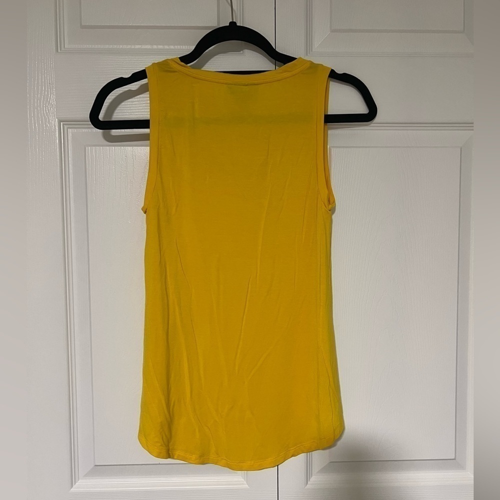 Modcloth V Neck Yellow Tank Top - Picture 3 of 3